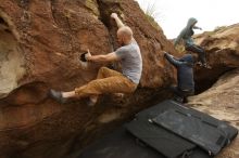 Bouldering in Hueco Tanks on 03/16/2019 with Blue Lizard Climbing and Yoga

Filename: SRM_20190316_1549240.jpg
Aperture: f/5.6
Shutter Speed: 1/1000
Body: Canon EOS-1D Mark II
Lens: Canon EF 16-35mm f/2.8 L