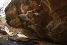 Bouldering in Hueco Tanks on 03/16/2019 with Blue Lizard Climbing and Yoga

Filename: SRM_20190316_1634280.jpg
Aperture: f/5.6
Shutter Speed: 1/200
Body: Canon EOS-1D Mark II
Lens: Canon EF 16-35mm f/2.8 L