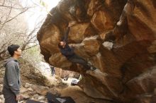 Bouldering in Hueco Tanks on 03/16/2019 with Blue Lizard Climbing and Yoga

Filename: SRM_20190316_1640480.jpg
Aperture: f/5.6
Shutter Speed: 1/200
Body: Canon EOS-1D Mark II
Lens: Canon EF 16-35mm f/2.8 L