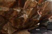 Bouldering in Hueco Tanks on 03/16/2019 with Blue Lizard Climbing and Yoga

Filename: SRM_20190316_1648590.jpg
Aperture: f/5.0
Shutter Speed: 1/200
Body: Canon EOS-1D Mark II
Lens: Canon EF 16-35mm f/2.8 L