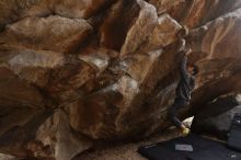 Bouldering in Hueco Tanks on 03/16/2019 with Blue Lizard Climbing and Yoga

Filename: SRM_20190316_1652380.jpg
Aperture: f/5.0
Shutter Speed: 1/200
Body: Canon EOS-1D Mark II
Lens: Canon EF 16-35mm f/2.8 L