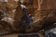 Bouldering in Hueco Tanks on 03/16/2019 with Blue Lizard Climbing and Yoga

Filename: SRM_20190316_1656020.jpg
Aperture: f/5.0
Shutter Speed: 1/160
Body: Canon EOS-1D Mark II
Lens: Canon EF 16-35mm f/2.8 L