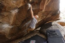 Bouldering in Hueco Tanks on 03/16/2019 with Blue Lizard Climbing and Yoga

Filename: SRM_20190316_1704100.jpg
Aperture: f/5.0
Shutter Speed: 1/160
Body: Canon EOS-1D Mark II
Lens: Canon EF 16-35mm f/2.8 L