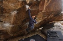 Bouldering in Hueco Tanks on 03/16/2019 with Blue Lizard Climbing and Yoga

Filename: SRM_20190316_1704390.jpg
Aperture: f/5.0
Shutter Speed: 1/160
Body: Canon EOS-1D Mark II
Lens: Canon EF 16-35mm f/2.8 L