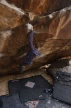 Bouldering in Hueco Tanks on 03/16/2019 with Blue Lizard Climbing and Yoga

Filename: SRM_20190316_1704410.jpg
Aperture: f/5.0
Shutter Speed: 1/160
Body: Canon EOS-1D Mark II
Lens: Canon EF 16-35mm f/2.8 L