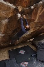 Bouldering in Hueco Tanks on 03/16/2019 with Blue Lizard Climbing and Yoga

Filename: SRM_20190316_1704421.jpg
Aperture: f/5.0
Shutter Speed: 1/160
Body: Canon EOS-1D Mark II
Lens: Canon EF 16-35mm f/2.8 L