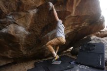 Bouldering in Hueco Tanks on 03/16/2019 with Blue Lizard Climbing and Yoga

Filename: SRM_20190316_1708181.jpg
Aperture: f/5.0
Shutter Speed: 1/200
Body: Canon EOS-1D Mark II
Lens: Canon EF 16-35mm f/2.8 L