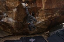 Bouldering in Hueco Tanks on 03/16/2019 with Blue Lizard Climbing and Yoga

Filename: SRM_20190316_1710480.jpg
Aperture: f/5.0
Shutter Speed: 1/200
Body: Canon EOS-1D Mark II
Lens: Canon EF 16-35mm f/2.8 L