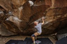 Bouldering in Hueco Tanks on 03/16/2019 with Blue Lizard Climbing and Yoga

Filename: SRM_20190316_1715060.jpg
Aperture: f/5.0
Shutter Speed: 1/200
Body: Canon EOS-1D Mark II
Lens: Canon EF 16-35mm f/2.8 L