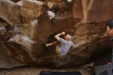 Bouldering in Hueco Tanks on 03/16/2019 with Blue Lizard Climbing and Yoga

Filename: SRM_20190316_1716070.jpg
Aperture: f/5.0
Shutter Speed: 1/200
Body: Canon EOS-1D Mark II
Lens: Canon EF 16-35mm f/2.8 L