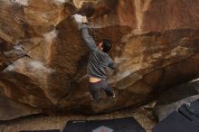 Bouldering in Hueco Tanks on 03/16/2019 with Blue Lizard Climbing and Yoga

Filename: SRM_20190316_1716530.jpg
Aperture: f/5.0
Shutter Speed: 1/200
Body: Canon EOS-1D Mark II
Lens: Canon EF 16-35mm f/2.8 L