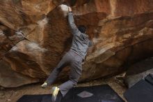 Bouldering in Hueco Tanks on 03/16/2019 with Blue Lizard Climbing and Yoga

Filename: SRM_20190316_1717360.jpg
Aperture: f/5.0
Shutter Speed: 1/200
Body: Canon EOS-1D Mark II
Lens: Canon EF 16-35mm f/2.8 L