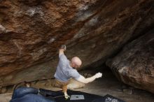 Bouldering in Hueco Tanks on 03/16/2019 with Blue Lizard Climbing and Yoga

Filename: SRM_20190316_1722500.jpg
Aperture: f/5.6
Shutter Speed: 1/400
Body: Canon EOS-1D Mark II
Lens: Canon EF 16-35mm f/2.8 L