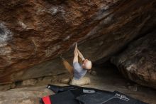 Bouldering in Hueco Tanks on 03/16/2019 with Blue Lizard Climbing and Yoga

Filename: SRM_20190316_1723220.jpg
Aperture: f/5.6
Shutter Speed: 1/400
Body: Canon EOS-1D Mark II
Lens: Canon EF 16-35mm f/2.8 L