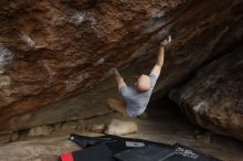 Bouldering in Hueco Tanks on 03/16/2019 with Blue Lizard Climbing and Yoga

Filename: SRM_20190316_1723230.jpg
Aperture: f/5.6
Shutter Speed: 1/400
Body: Canon EOS-1D Mark II
Lens: Canon EF 16-35mm f/2.8 L