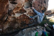 Bouldering in Hueco Tanks on 03/17/2019 with Blue Lizard Climbing and Yoga

Filename: SRM_20190317_0922311.jpg
Aperture: f/4.0
Shutter Speed: 1/400
Body: Canon EOS-1D Mark II
Lens: Canon EF 50mm f/1.8 II