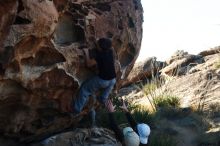 Bouldering in Hueco Tanks on 03/17/2019 with Blue Lizard Climbing and Yoga

Filename: SRM_20190317_0924080.jpg
Aperture: f/4.0
Shutter Speed: 1/640
Body: Canon EOS-1D Mark II
Lens: Canon EF 50mm f/1.8 II
