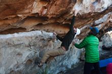 Bouldering in Hueco Tanks on 03/17/2019 with Blue Lizard Climbing and Yoga

Filename: SRM_20190317_0935220.jpg
Aperture: f/4.0
Shutter Speed: 1/200
Body: Canon EOS-1D Mark II
Lens: Canon EF 50mm f/1.8 II