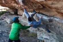 Bouldering in Hueco Tanks on 03/17/2019 with Blue Lizard Climbing and Yoga

Filename: SRM_20190317_0943260.jpg
Aperture: f/4.0
Shutter Speed: 1/200
Body: Canon EOS-1D Mark II
Lens: Canon EF 50mm f/1.8 II