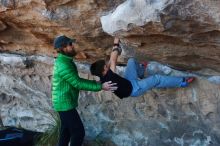 Bouldering in Hueco Tanks on 03/17/2019 with Blue Lizard Climbing and Yoga

Filename: SRM_20190317_0947070.jpg
Aperture: f/4.0
Shutter Speed: 1/200
Body: Canon EOS-1D Mark II
Lens: Canon EF 50mm f/1.8 II