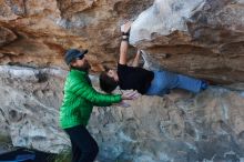 Bouldering in Hueco Tanks on 03/17/2019 with Blue Lizard Climbing and Yoga

Filename: SRM_20190317_0947100.jpg
Aperture: f/4.0
Shutter Speed: 1/160
Body: Canon EOS-1D Mark II
Lens: Canon EF 50mm f/1.8 II