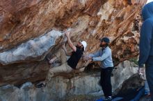 Bouldering in Hueco Tanks on 03/17/2019 with Blue Lizard Climbing and Yoga

Filename: SRM_20190317_1004330.jpg
Aperture: f/4.0
Shutter Speed: 1/320
Body: Canon EOS-1D Mark II
Lens: Canon EF 50mm f/1.8 II