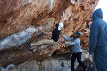 Bouldering in Hueco Tanks on 03/17/2019 with Blue Lizard Climbing and Yoga

Filename: SRM_20190317_1004370.jpg
Aperture: f/4.0
Shutter Speed: 1/320
Body: Canon EOS-1D Mark II
Lens: Canon EF 50mm f/1.8 II