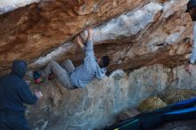 Bouldering in Hueco Tanks on 03/17/2019 with Blue Lizard Climbing and Yoga

Filename: SRM_20190317_1009110.jpg
Aperture: f/4.0
Shutter Speed: 1/250
Body: Canon EOS-1D Mark II
Lens: Canon EF 50mm f/1.8 II