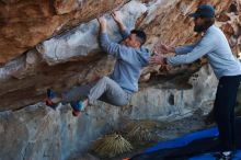 Bouldering in Hueco Tanks on 03/17/2019 with Blue Lizard Climbing and Yoga

Filename: SRM_20190317_1009210.jpg
Aperture: f/4.0
Shutter Speed: 1/320
Body: Canon EOS-1D Mark II
Lens: Canon EF 50mm f/1.8 II