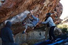 Bouldering in Hueco Tanks on 03/17/2019 with Blue Lizard Climbing and Yoga

Filename: SRM_20190317_1009400.jpg
Aperture: f/4.0
Shutter Speed: 1/400
Body: Canon EOS-1D Mark II
Lens: Canon EF 50mm f/1.8 II