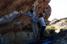 Bouldering in Hueco Tanks on 03/17/2019 with Blue Lizard Climbing and Yoga

Filename: SRM_20190317_1009452.jpg
Aperture: f/4.0
Shutter Speed: 1/640
Body: Canon EOS-1D Mark II
Lens: Canon EF 50mm f/1.8 II