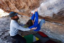 Bouldering in Hueco Tanks on 03/17/2019 with Blue Lizard Climbing and Yoga

Filename: SRM_20190317_1032080.jpg
Aperture: f/5.6
Shutter Speed: 1/160
Body: Canon EOS-1D Mark II
Lens: Canon EF 16-35mm f/2.8 L