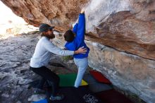 Bouldering in Hueco Tanks on 03/17/2019 with Blue Lizard Climbing and Yoga

Filename: SRM_20190317_1032110.jpg
Aperture: f/5.6
Shutter Speed: 1/200
Body: Canon EOS-1D Mark II
Lens: Canon EF 16-35mm f/2.8 L