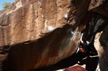 Bouldering in Hueco Tanks on 03/17/2019 with Blue Lizard Climbing and Yoga

Filename: SRM_20190317_1101130.jpg
Aperture: f/5.6
Shutter Speed: 1/250
Body: Canon EOS-1D Mark II
Lens: Canon EF 16-35mm f/2.8 L