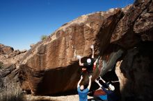 Bouldering in Hueco Tanks on 03/17/2019 with Blue Lizard Climbing and Yoga

Filename: SRM_20190317_1102070.jpg
Aperture: f/5.6
Shutter Speed: 1/250
Body: Canon EOS-1D Mark II
Lens: Canon EF 16-35mm f/2.8 L