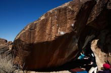 Bouldering in Hueco Tanks on 03/17/2019 with Blue Lizard Climbing and Yoga

Filename: SRM_20190317_1113450.jpg
Aperture: f/6.3
Shutter Speed: 1/250
Body: Canon EOS-1D Mark II
Lens: Canon EF 16-35mm f/2.8 L