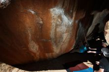 Bouldering in Hueco Tanks on 03/17/2019 with Blue Lizard Climbing and Yoga

Filename: SRM_20190317_1131480.jpg
Aperture: f/6.3
Shutter Speed: 1/250
Body: Canon EOS-1D Mark II
Lens: Canon EF 16-35mm f/2.8 L