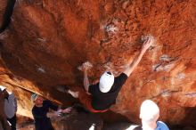 Bouldering in Hueco Tanks on 03/17/2019 with Blue Lizard Climbing and Yoga

Filename: SRM_20190317_1243160.jpg
Aperture: f/5.6
Shutter Speed: 1/200
Body: Canon EOS-1D Mark II
Lens: Canon EF 16-35mm f/2.8 L