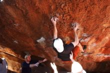 Bouldering in Hueco Tanks on 03/17/2019 with Blue Lizard Climbing and Yoga

Filename: SRM_20190317_1243240.jpg
Aperture: f/5.6
Shutter Speed: 1/250
Body: Canon EOS-1D Mark II
Lens: Canon EF 16-35mm f/2.8 L