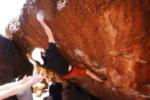 Bouldering in Hueco Tanks on 03/17/2019 with Blue Lizard Climbing and Yoga

Filename: SRM_20190317_1250280.jpg
Aperture: f/6.3
Shutter Speed: 1/250
Body: Canon EOS-1D Mark II
Lens: Canon EF 16-35mm f/2.8 L