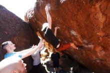 Bouldering in Hueco Tanks on 03/17/2019 with Blue Lizard Climbing and Yoga

Filename: SRM_20190317_1250290.jpg
Aperture: f/6.3
Shutter Speed: 1/320
Body: Canon EOS-1D Mark II
Lens: Canon EF 16-35mm f/2.8 L