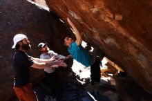 Bouldering in Hueco Tanks on 03/17/2019 with Blue Lizard Climbing and Yoga

Filename: SRM_20190317_1258490.jpg
Aperture: f/5.6
Shutter Speed: 1/500
Body: Canon EOS-1D Mark II
Lens: Canon EF 16-35mm f/2.8 L