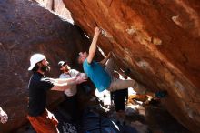 Bouldering in Hueco Tanks on 03/17/2019 with Blue Lizard Climbing and Yoga

Filename: SRM_20190317_1258540.jpg
Aperture: f/5.6
Shutter Speed: 1/400
Body: Canon EOS-1D Mark II
Lens: Canon EF 16-35mm f/2.8 L