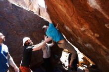 Bouldering in Hueco Tanks on 03/17/2019 with Blue Lizard Climbing and Yoga

Filename: SRM_20190317_1259010.jpg
Aperture: f/5.6
Shutter Speed: 1/500
Body: Canon EOS-1D Mark II
Lens: Canon EF 16-35mm f/2.8 L