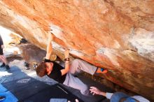 Bouldering in Hueco Tanks on 03/17/2019 with Blue Lizard Climbing and Yoga

Filename: SRM_20190317_1301230.jpg
Aperture: f/5.6
Shutter Speed: 1/60
Body: Canon EOS-1D Mark II
Lens: Canon EF 16-35mm f/2.8 L