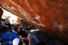 Bouldering in Hueco Tanks on 03/17/2019 with Blue Lizard Climbing and Yoga

Filename: SRM_20190317_1308250.jpg
Aperture: f/5.6
Shutter Speed: 1/200
Body: Canon EOS-1D Mark II
Lens: Canon EF 16-35mm f/2.8 L