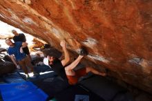 Bouldering in Hueco Tanks on 03/17/2019 with Blue Lizard Climbing and Yoga

Filename: SRM_20190317_1312010.jpg
Aperture: f/5.6
Shutter Speed: 1/200
Body: Canon EOS-1D Mark II
Lens: Canon EF 16-35mm f/2.8 L