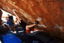 Bouldering in Hueco Tanks on 03/17/2019 with Blue Lizard Climbing and Yoga

Filename: SRM_20190317_1312030.jpg
Aperture: f/5.6
Shutter Speed: 1/200
Body: Canon EOS-1D Mark II
Lens: Canon EF 16-35mm f/2.8 L