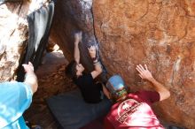 Bouldering in Hueco Tanks on 03/17/2019 with Blue Lizard Climbing and Yoga

Filename: SRM_20190317_1417010.jpg
Aperture: f/5.6
Shutter Speed: 1/200
Body: Canon EOS-1D Mark II
Lens: Canon EF 16-35mm f/2.8 L