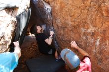 Bouldering in Hueco Tanks on 03/17/2019 with Blue Lizard Climbing and Yoga

Filename: SRM_20190317_1417070.jpg
Aperture: f/5.6
Shutter Speed: 1/200
Body: Canon EOS-1D Mark II
Lens: Canon EF 16-35mm f/2.8 L